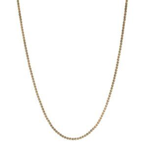 Yellow Gold Serpentine Chain Necklace 16 1/2" - 14k